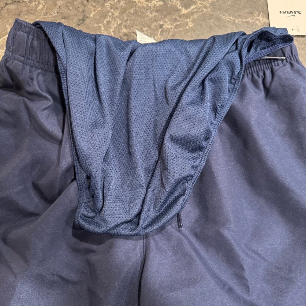 NWT Nike Men's Navy Swim Trunks - Picture 8 of 12